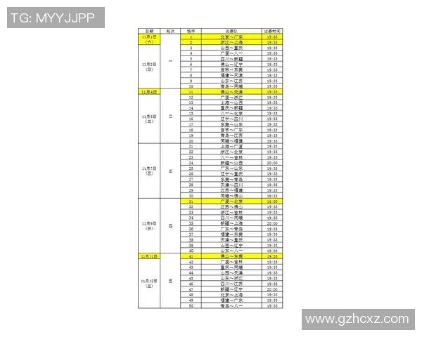 CBA新赛季赛程公布
